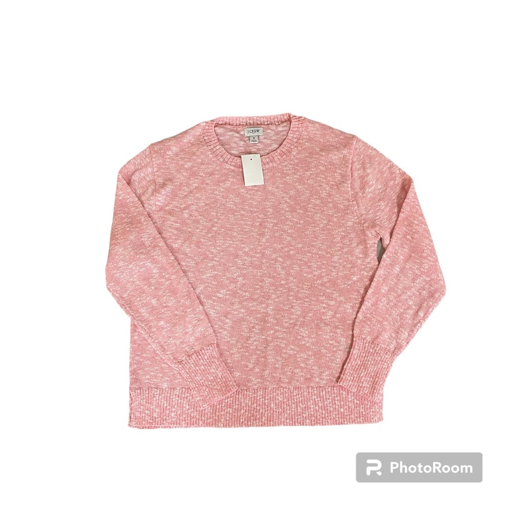J Crew Sweater Pink Crew Neck New With Tags Stylish Soft Dress Casual Warm Small